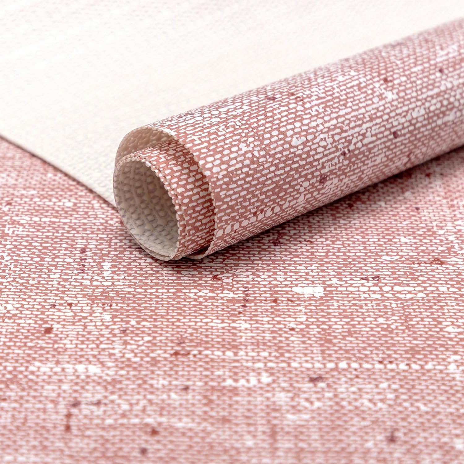 RAY STAR Red Design Grip Shelf Liner Non Adhesive, Strong Grip Bottom, Easy Clean Kitchen Drawer, Cabinet, Cupboard Dresser Protector Cover, Non Slip Mat