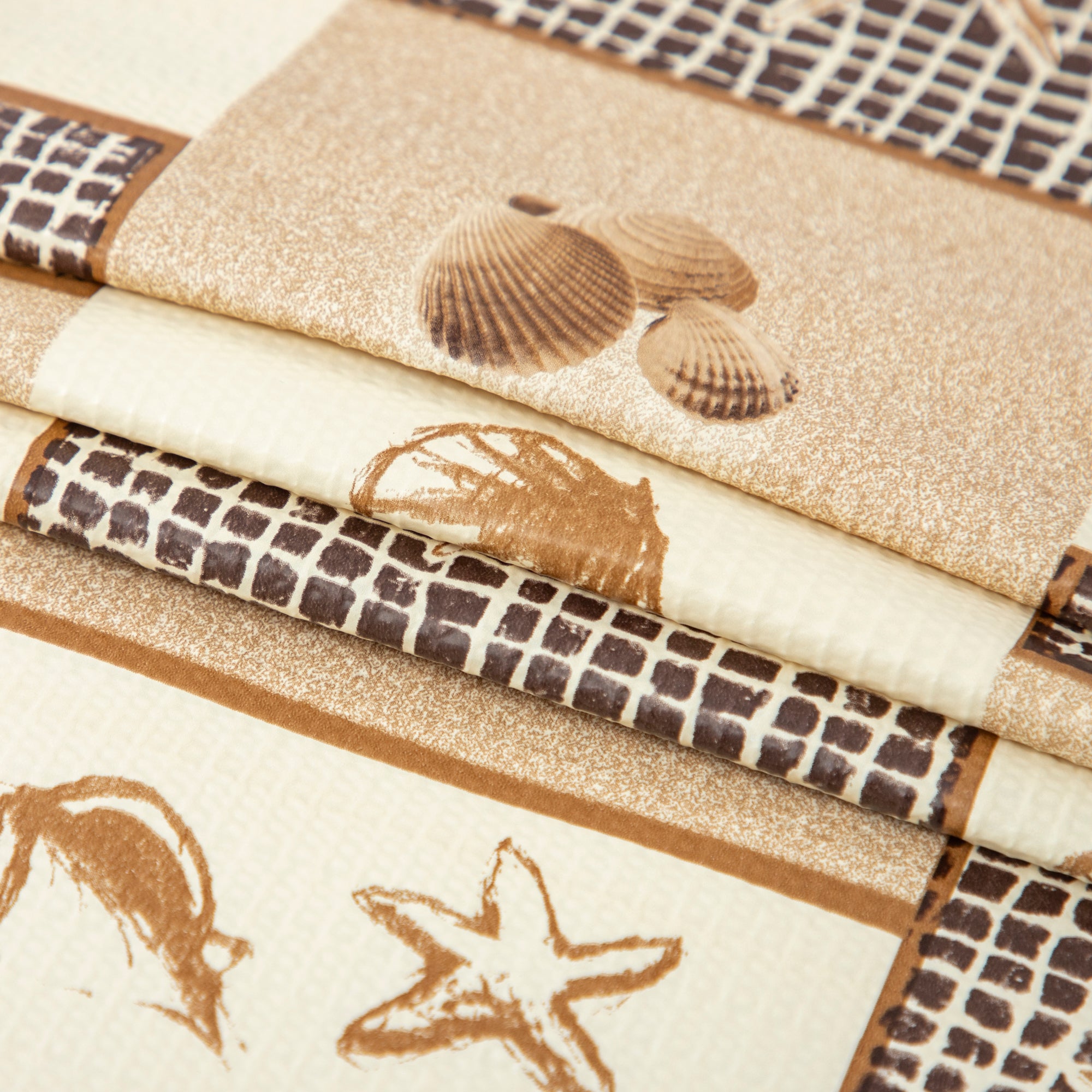 RAY STAR Grip Shelf Liner Non Adhesive, Easy Clean Kitchen Drawer, Cabinet, Cupboard Dresser Protector Cover（Yellow Ocean Elements)