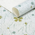 RAY STAR Non Adhesive Non Slip Shelf Liner Green Theme for Kitchen Cabinets Drawers Strong Grip Waterproof Washable Easy Cut