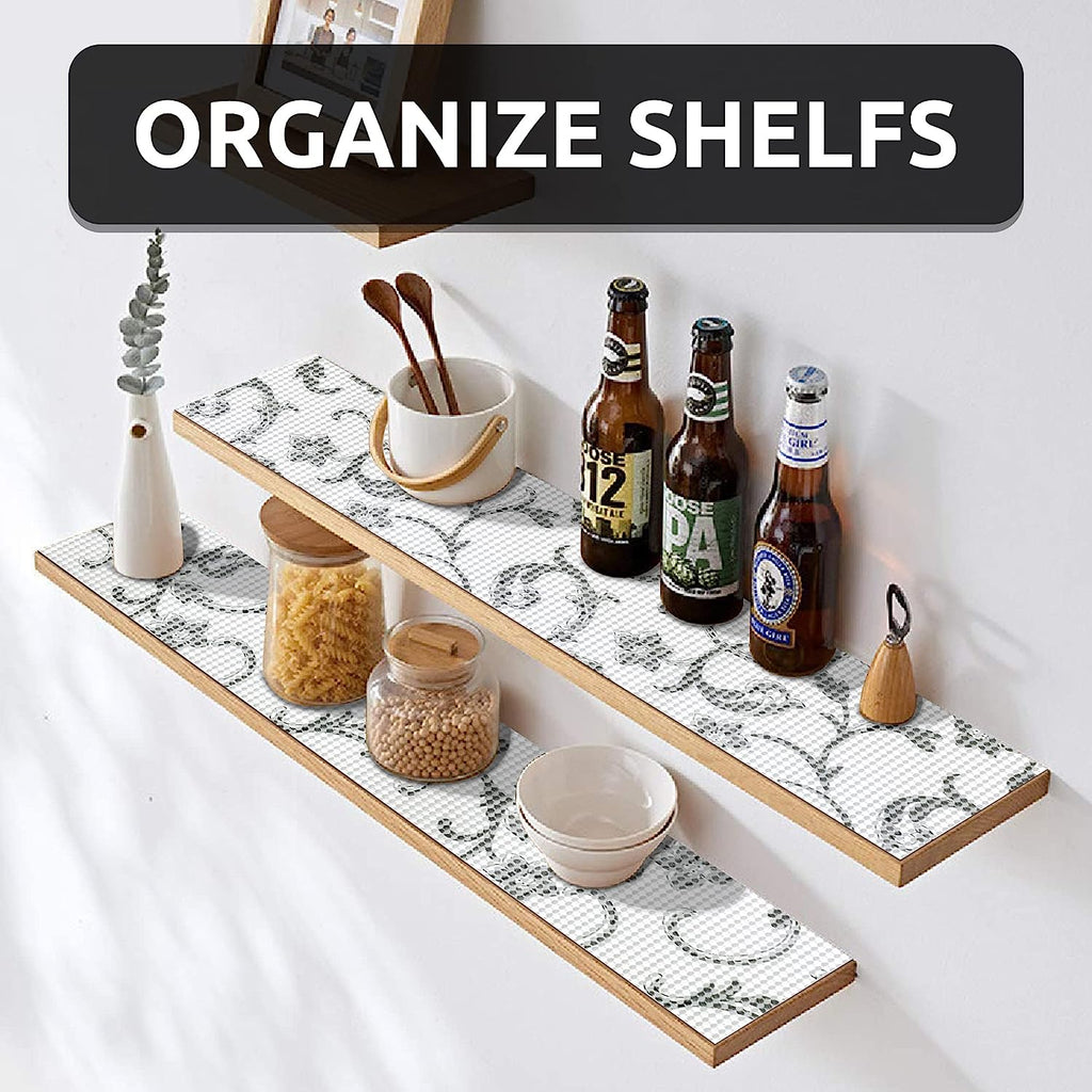 RAY STAR Flora Grip Drawer and Shelf Liner, Strong Grip, Non Adhesive Easiest Installment