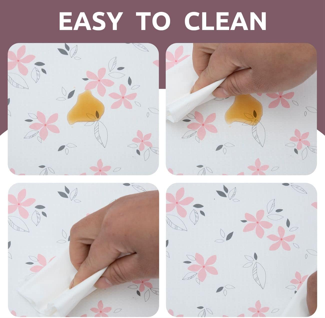 RAY STAR Shelf Liner for Kitchen Cabinets, Drawer Liner for Dresser Non-Slip Bathroom, Non-Adhesive Cabinet Liner Washable (Pink Lily)