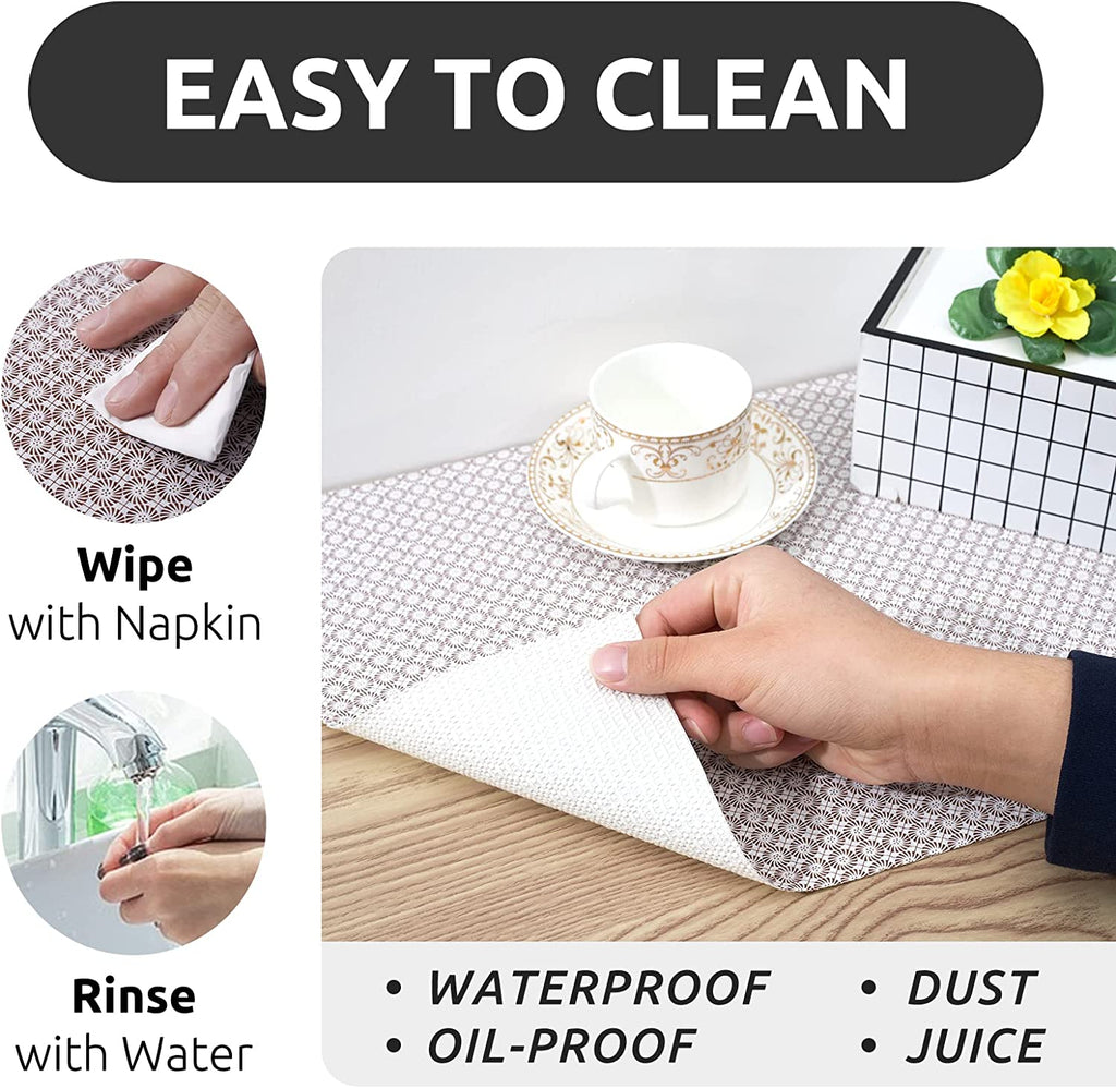 RAY STAR Tiny Flora Design Grip Shelf Liner Non Adhesive