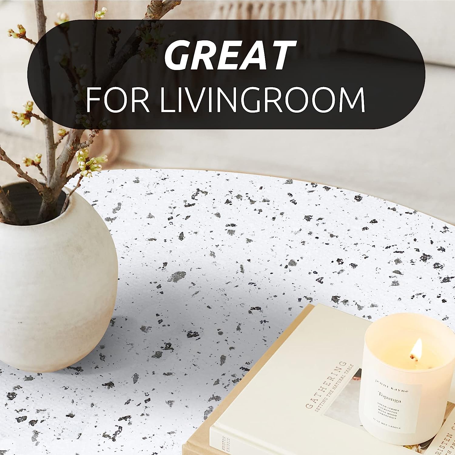 RAY STAR Marble Design Grip Shelf Liner Non Adhesive, Strong Grip Bottom, Easy Clean Kitchen Drawer, Cabinet, Cupboard Dresser Protector Cover, Non Slip Mat