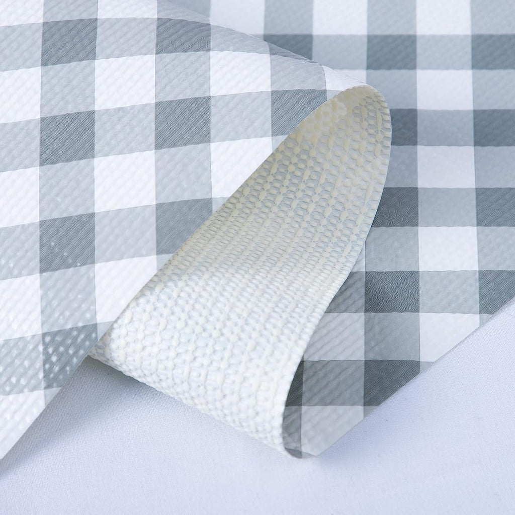 RAY STAR Checkered Design Grip Shelf Liner Non Adhesive, Strong Grip Bottom, Easy Clean Kitchen Drawer, Cabinet, Cupboard Dresser Protector Cover, Non Slip Mat