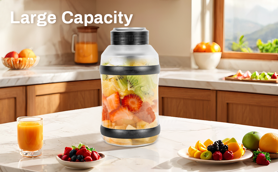 Ray Star multi-functional Portable Blender Cup with Six Blades juicer liquidizer for Sport/Home/Office/Gym (Black)