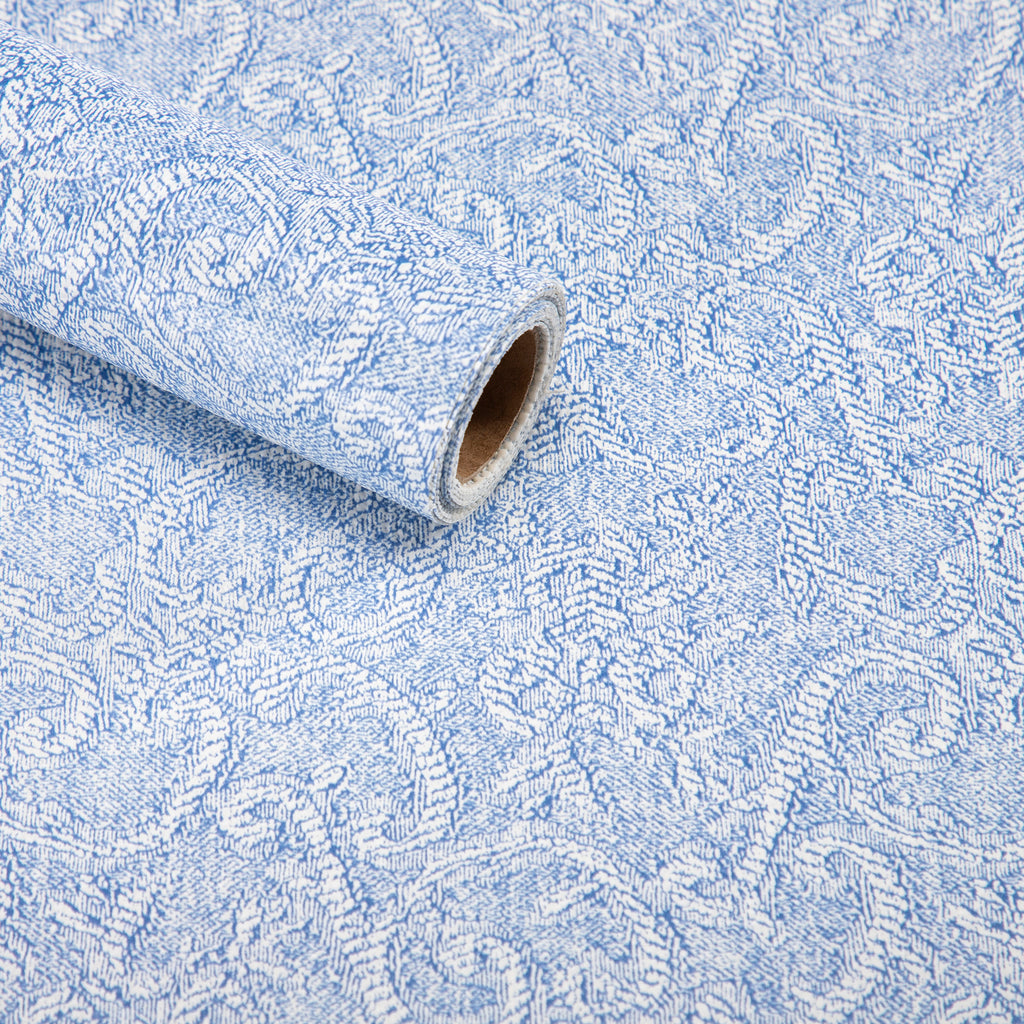 RAY STAR Non Adhesive Non Slip Shelf Liner Blue Theme for Kitchen Cabinets Drawers Strong Grip Waterproof Washable Easy Cut