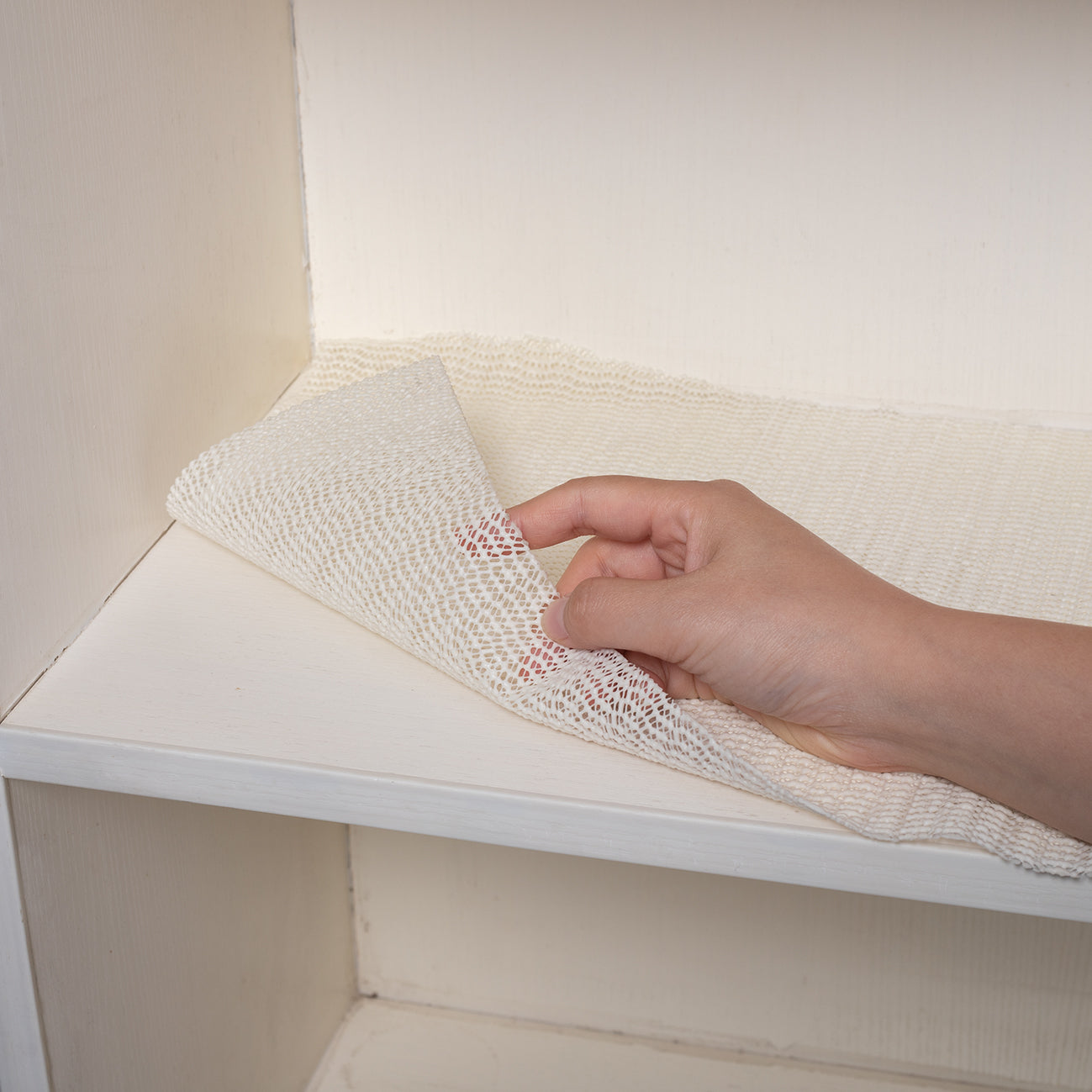 RAY STAR Light Beige Drawer and Shelf Liner, Strong Grip, Non Adhesive Easiest Install Mat, for Kitchen Cabinets, Drawers, Cupboards and Bathroom Shelves