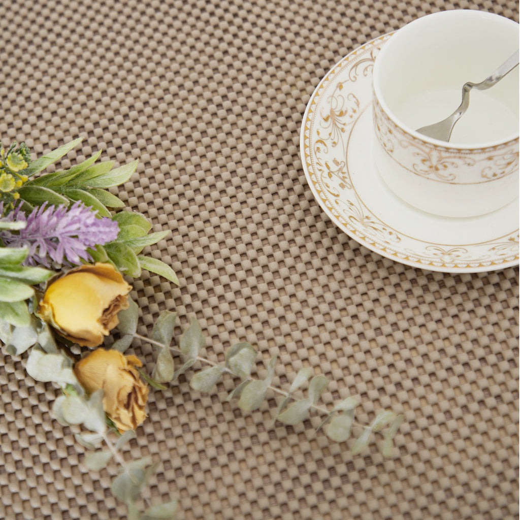 RAY STAR Premium Taupe Drawer and Shelf Liner, Strong Grip, Non Adhesive Easiest Install Mat, for Kitchen Cabinets, Drawers, Cupboards and Bathroom Shelves