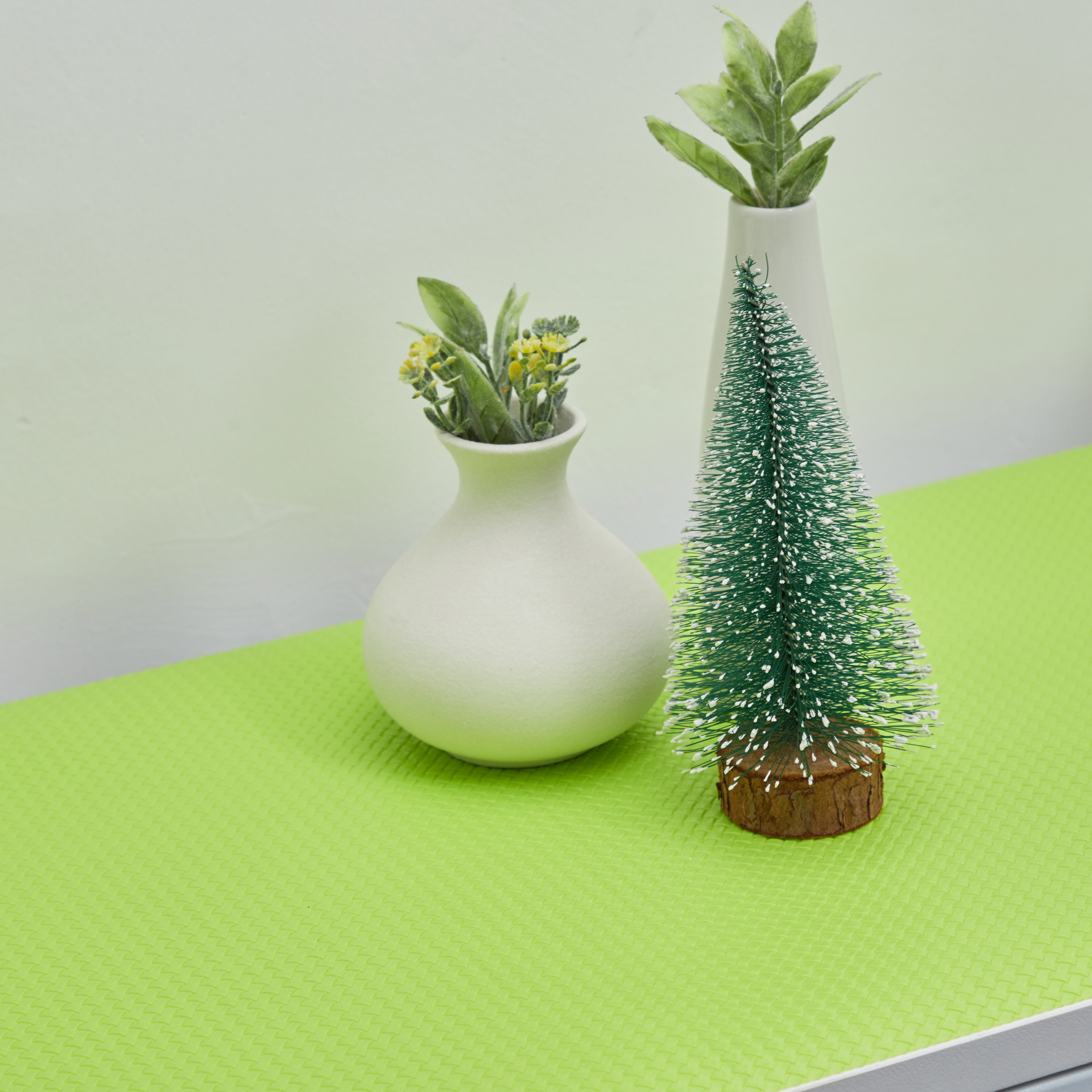 RAY STAR Non-Slip EVA Green Shelf Liner Cabinet Liner, for Kitchen Cabinets, Non Adhesive, Washable Refrigerator Mats for Pantry Cabinet, Kitchen Drawer, Bathroom Shelves