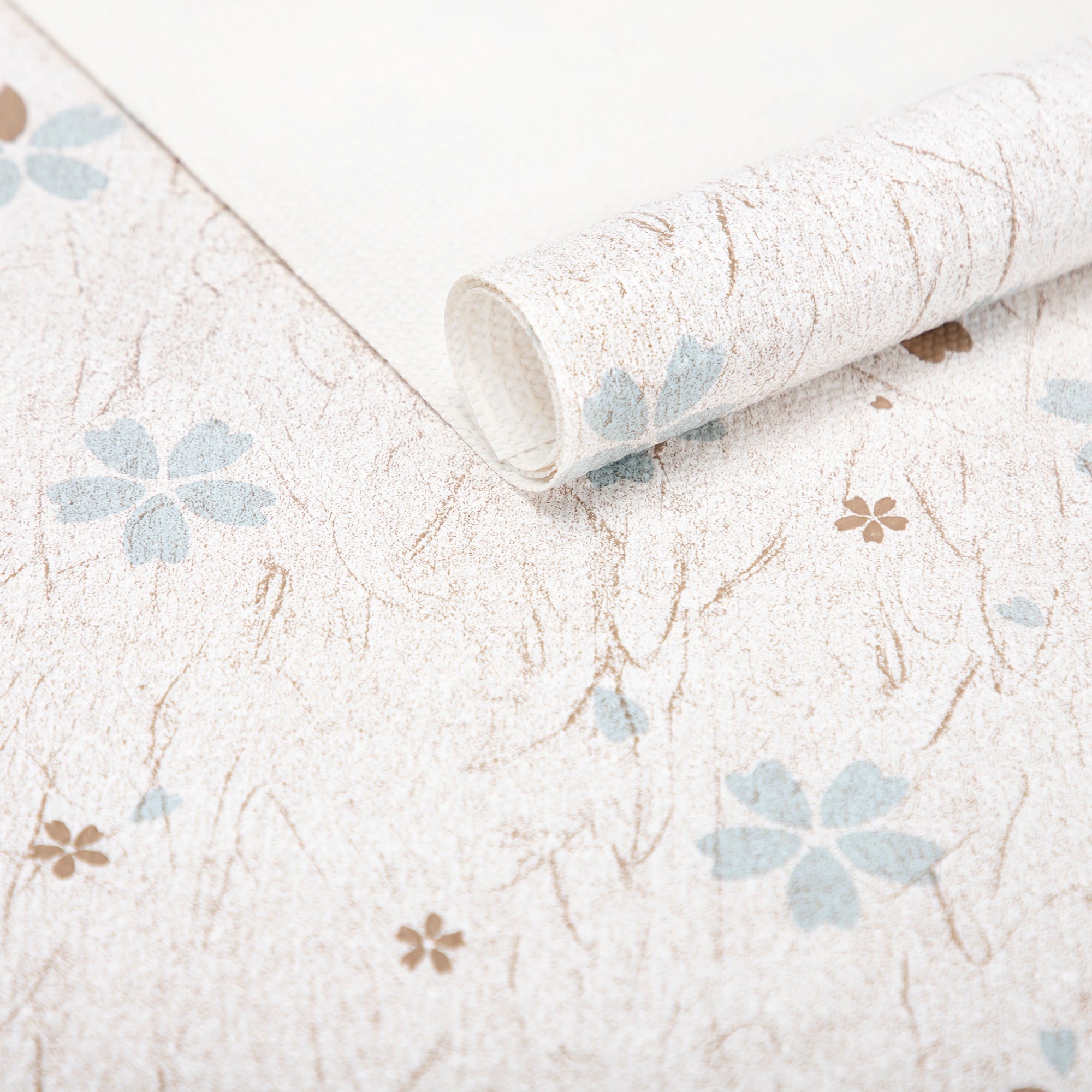 RAY STAR Blue Flora Design Grip Shelf Liner Non Adhesive waterproof