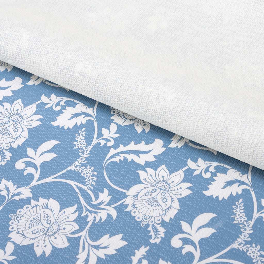 RAY STAR Grip Shelf Liner Non Adhesive, Easy Clean Kitchen Drawer, Cabinet, Cupboard Dresser Protector Cover（Blue Beautiful Pattern)