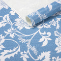 RAY STAR Grip Shelf Liner Non Adhesive, Easy Clean Kitchen Drawer, Cabinet, Cupboard Dresser Protector Cover（Blue Beautiful Pattern)