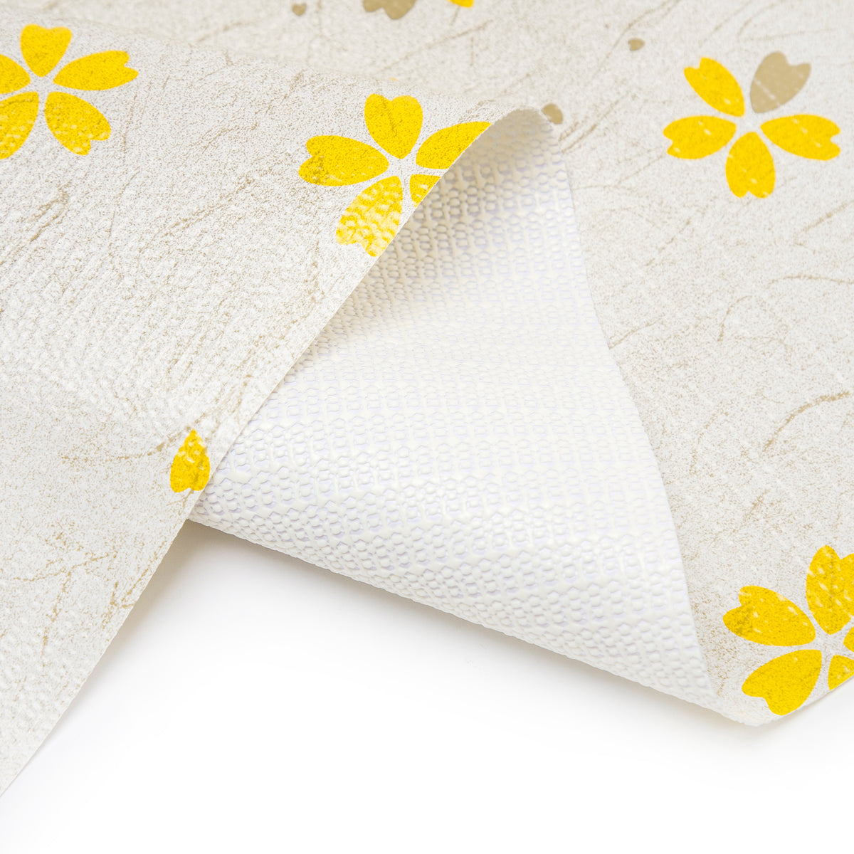 RAY STAR Grip Shelf Liner Non Adhesive, Easy Clean Kitchen Drawer, Cabinet, Cupboard Dresser Protector Cover（Yellow pattern)