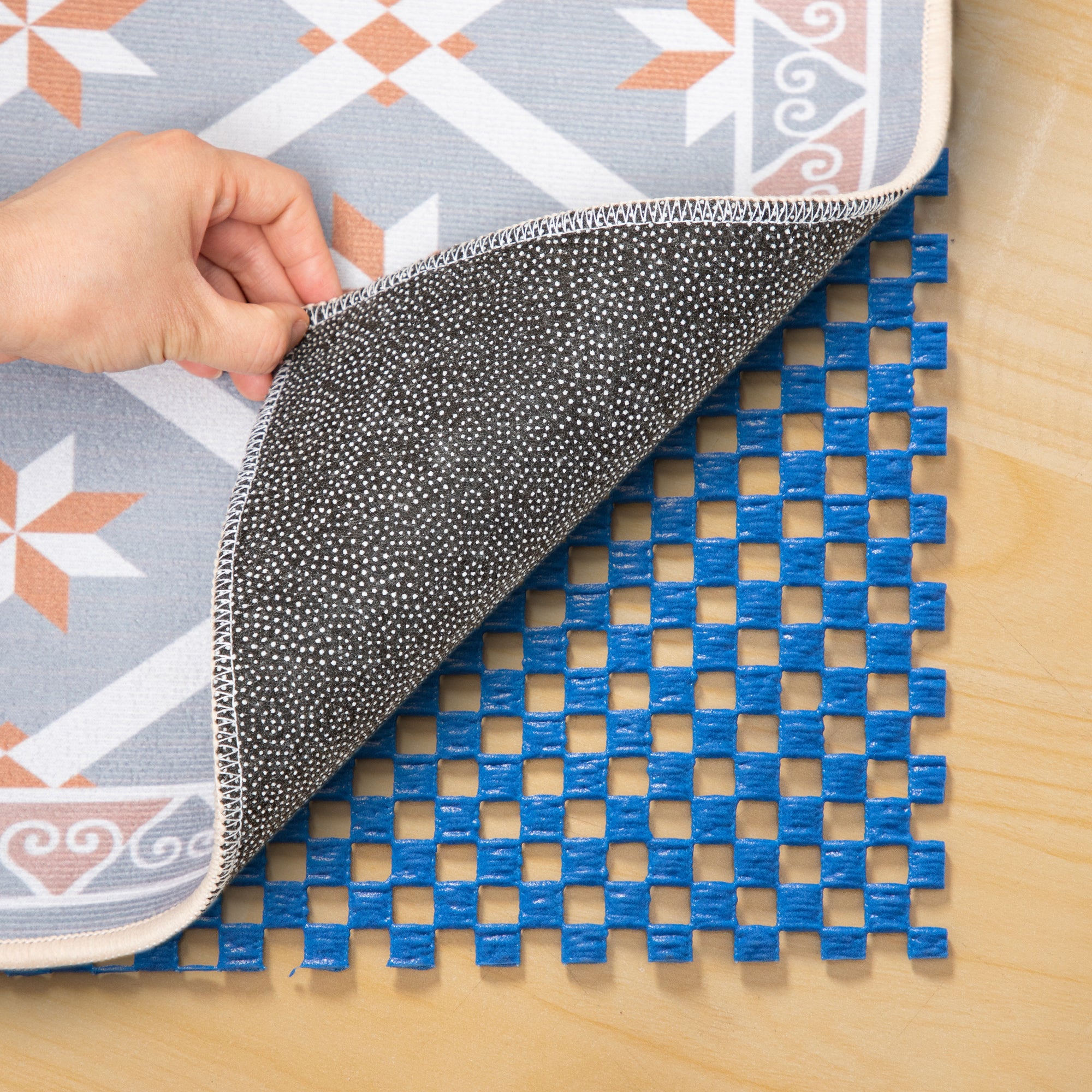 Non-Slip Rug Pad Gripper R Type Grip Blue