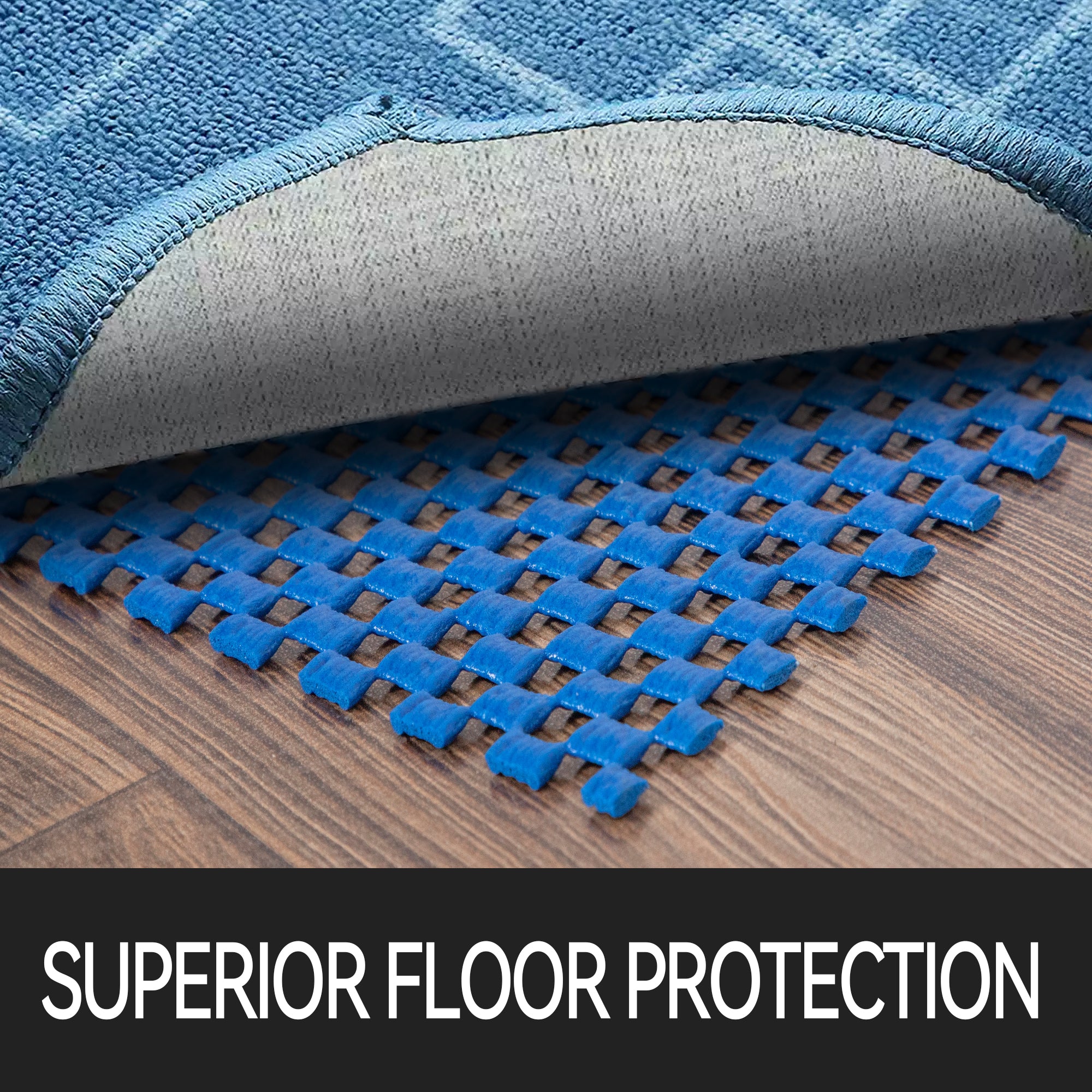 Non-Slip Rug Pad Gripper R Type Grip Blue
