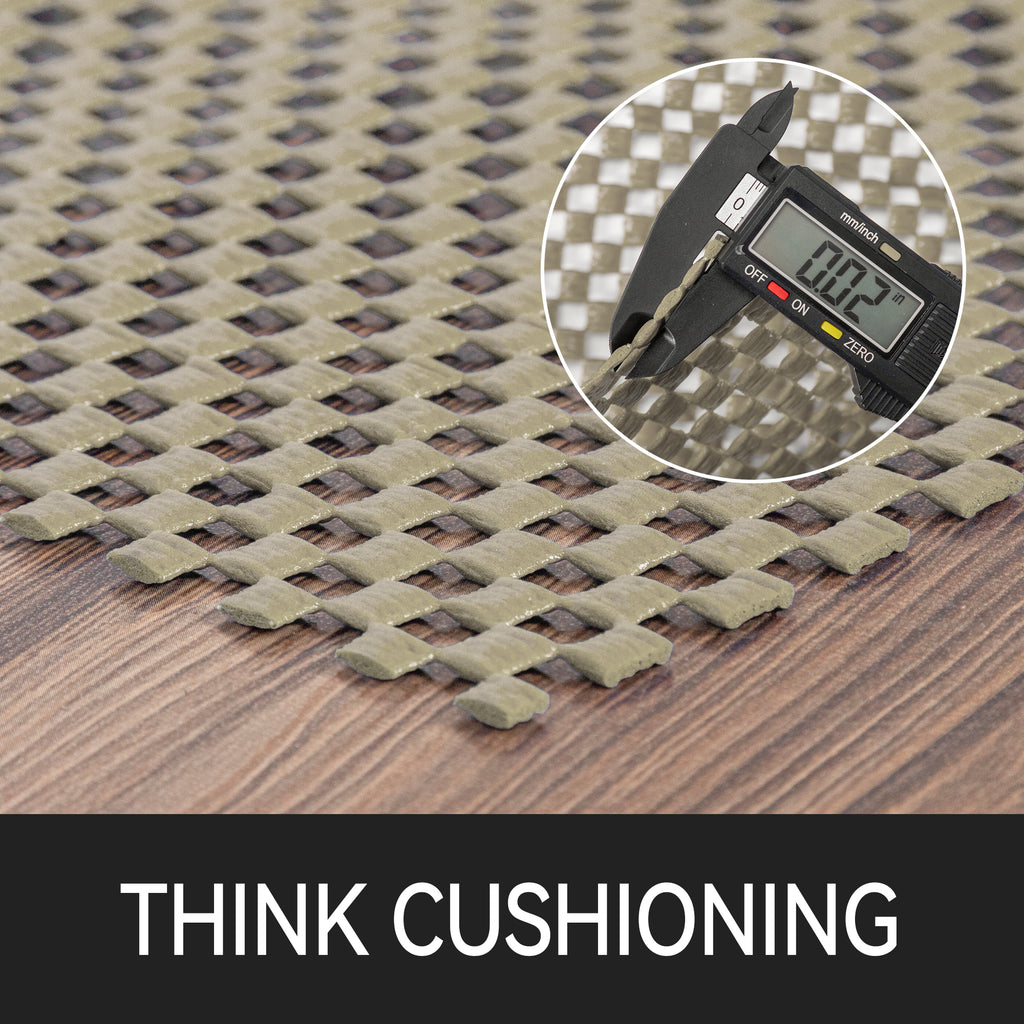 Non-Slip Rug Pad Gripper R Type Grip Light Brown