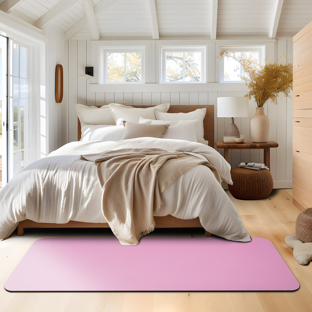 RAY STAR Pink Non-slip Vinyl Rugs High Density Cushion Extra Comfort