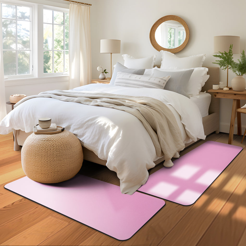 RAY STAR Pink Non-slip Vinyl Rugs High Density Cushion Extra Comfort