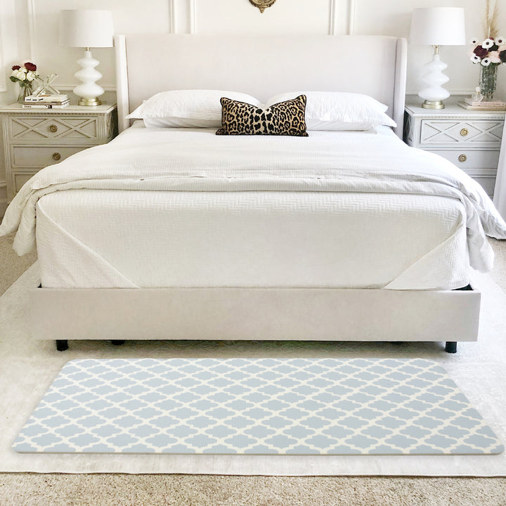 RAY STAR Blue Non-slip Vinyl Rugs High Density Cushion Extra Comfort