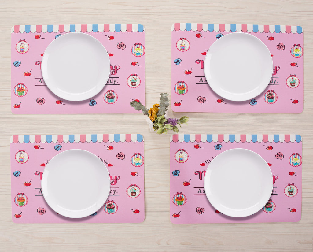 RAY STAR Set of 4 Foam Placemat Inspired Accent for Fans & Cute Home Decor Lovers