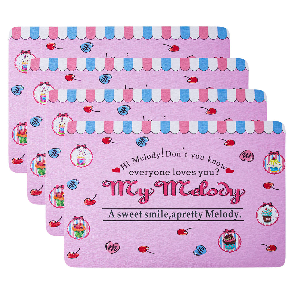RAY STAR Set of 4 Foam Placemat Inspired Accent for Fans & Cute Home Decor Lovers