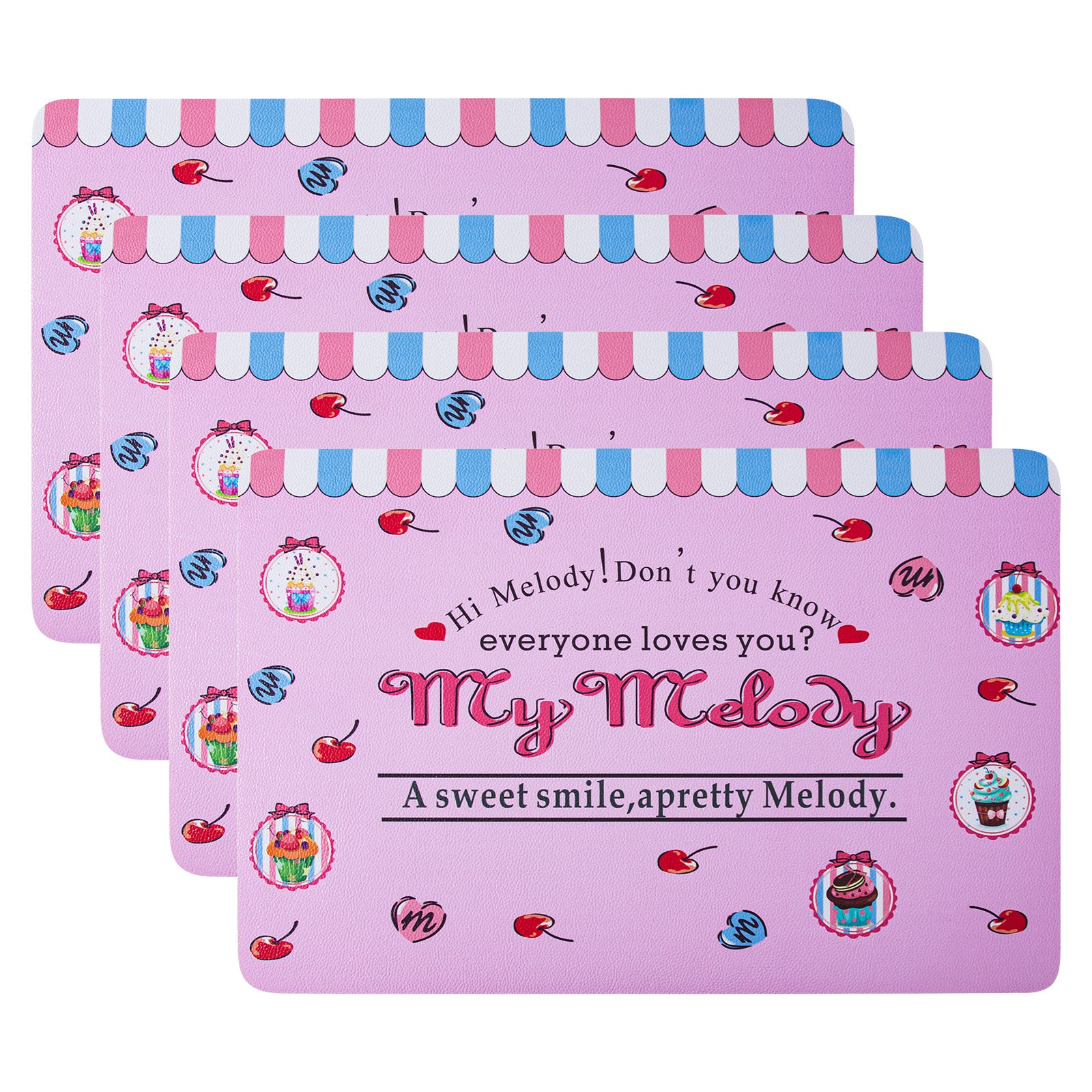 RAY STAR Set of 4 Foam Placemat Inspired Accent for Fans & Cute Home Decor Lovers