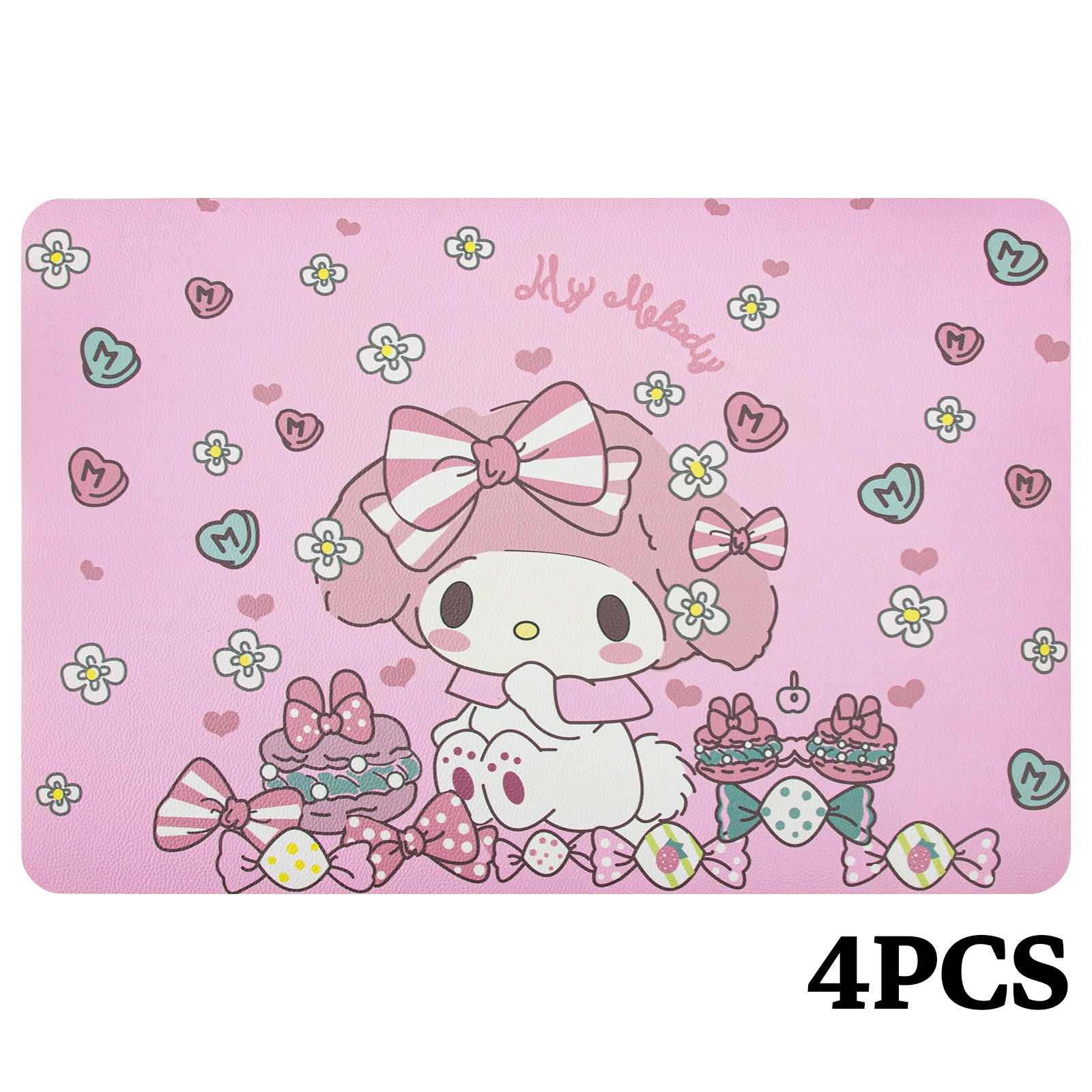 RAY STAR Set of 4 Foam Placemat Melody Kawaii Foam Placemats Set of 4