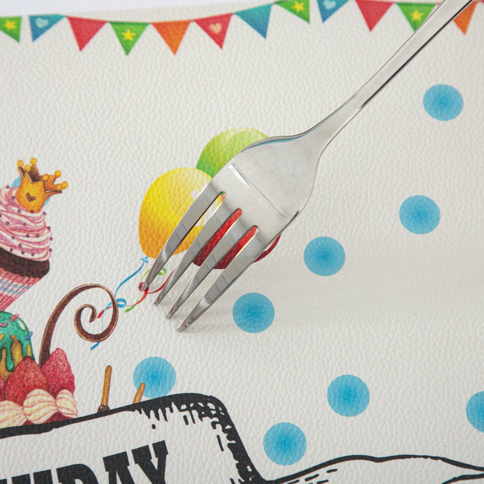 RAY STAR Set of 4 Foam Placemat Memory Whimsical Snow White Birthday