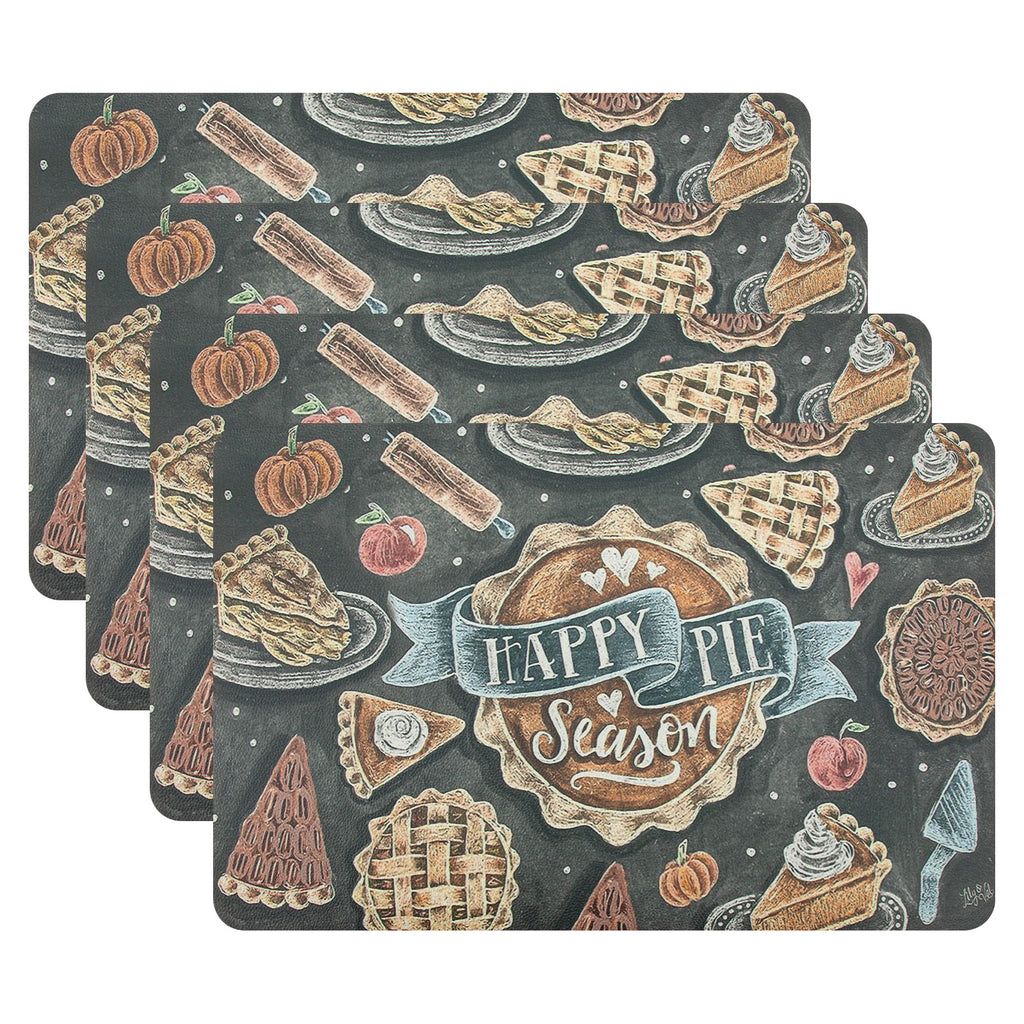 RAY STAR Set of 4 Foam Placemat Happy Pie Season