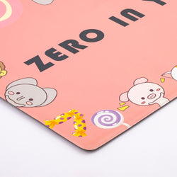 Vinyl Foam Kitchen Mat with pink Design