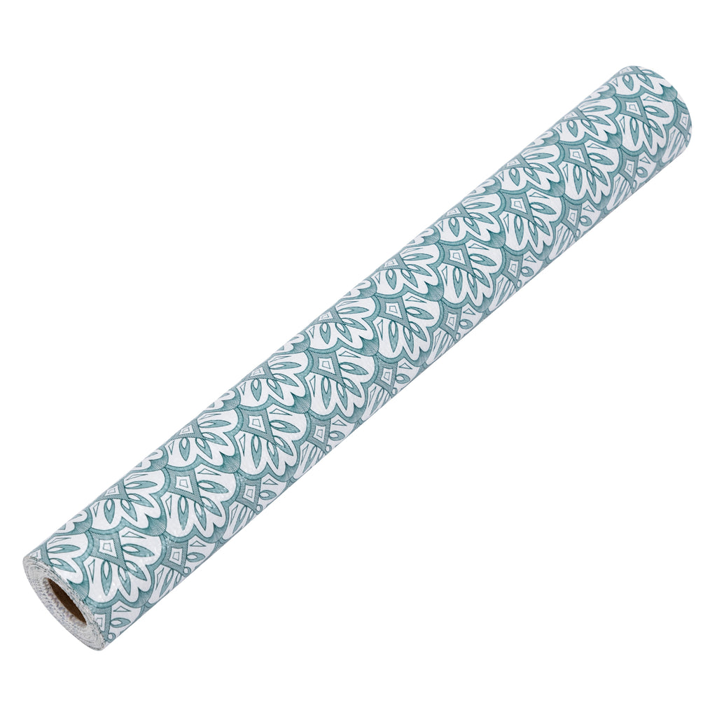 RAY STAR Grip Shelf Liner Non Adhesive, Easy Clean Kitchen Drawer, Cabinet, Cupboard Dresser Protector Cover（Blue pattern)