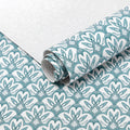 RAY STAR Grip Shelf Liner Non Adhesive, Easy Clean Kitchen Drawer, Cabinet, Cupboard Dresser Protector Cover（Blue pattern)