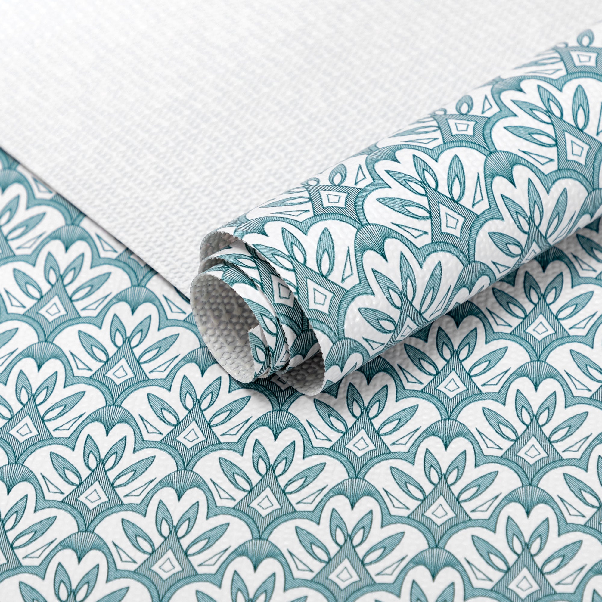 RAY STAR Grip Shelf Liner Non Adhesive, Easy Clean Kitchen Drawer, Cabinet, Cupboard Dresser Protector Cover（Blue pattern)