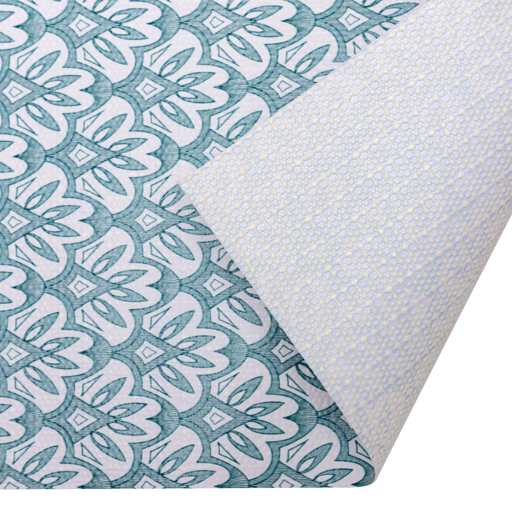 RAY STAR Grip Shelf Liner Non Adhesive, Easy Clean Kitchen Drawer, Cabinet, Cupboard Dresser Protector Cover（Blue pattern)