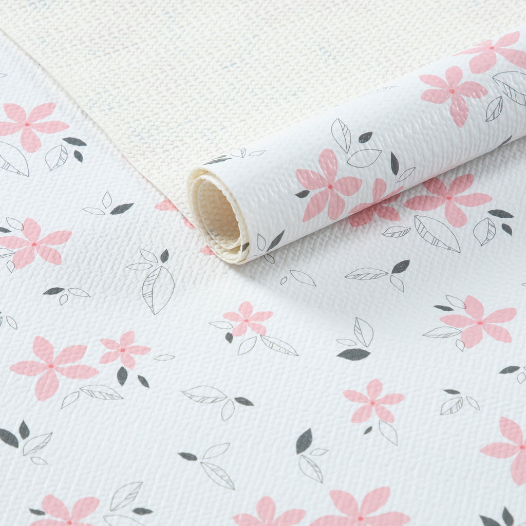 RAY STAR Shelf Liner for Kitchen Cabinets, Drawer Liner for Dresser Non-Slip Bathroom, Non-Adhesive Cabinet Liner Washable (Pink Lily)