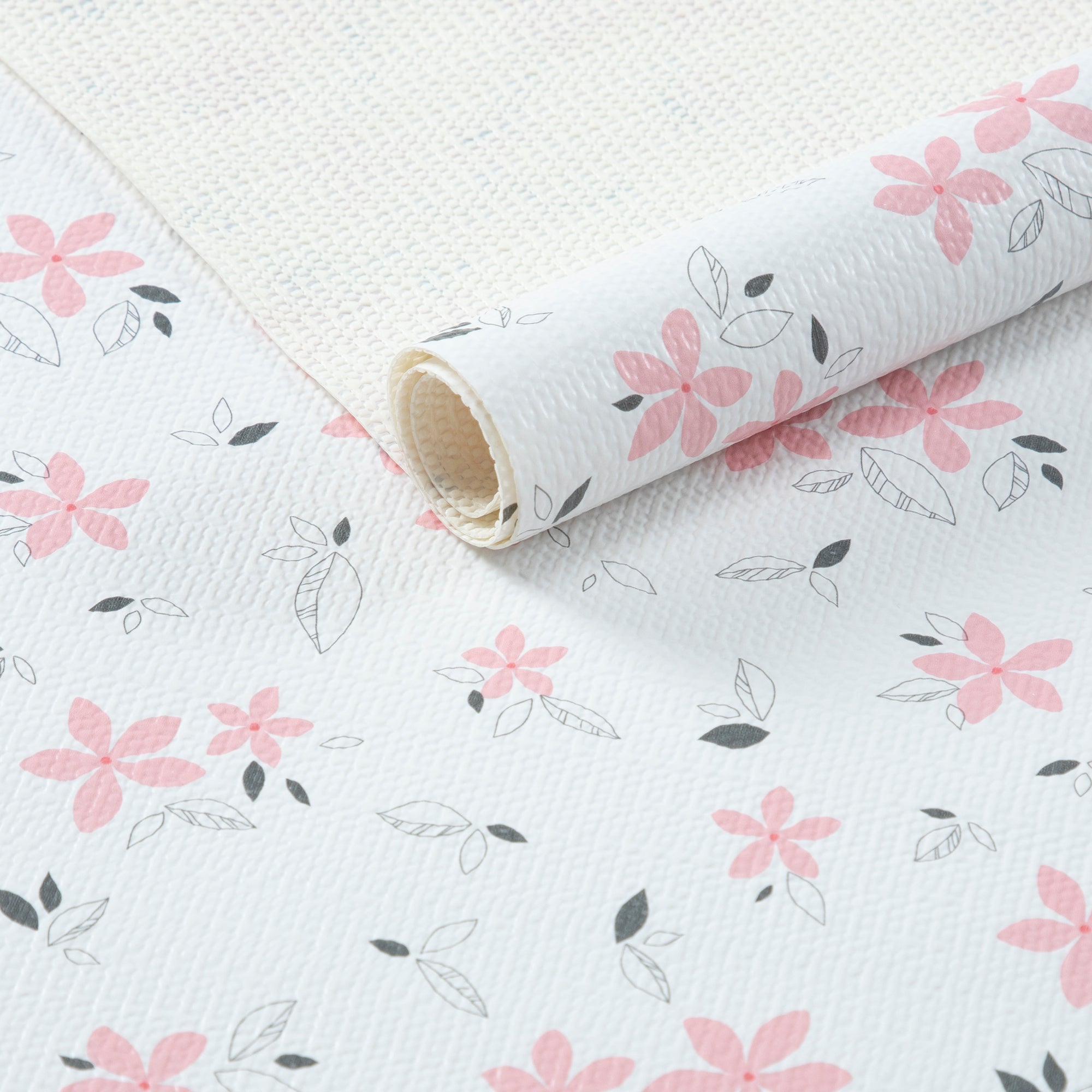 RAY STAR Shelf Liner for Kitchen Cabinets, Drawer Liner for Dresser Non-Slip Bathroom, Non-Adhesive Cabinet Liner Washable (Pink Lily)
