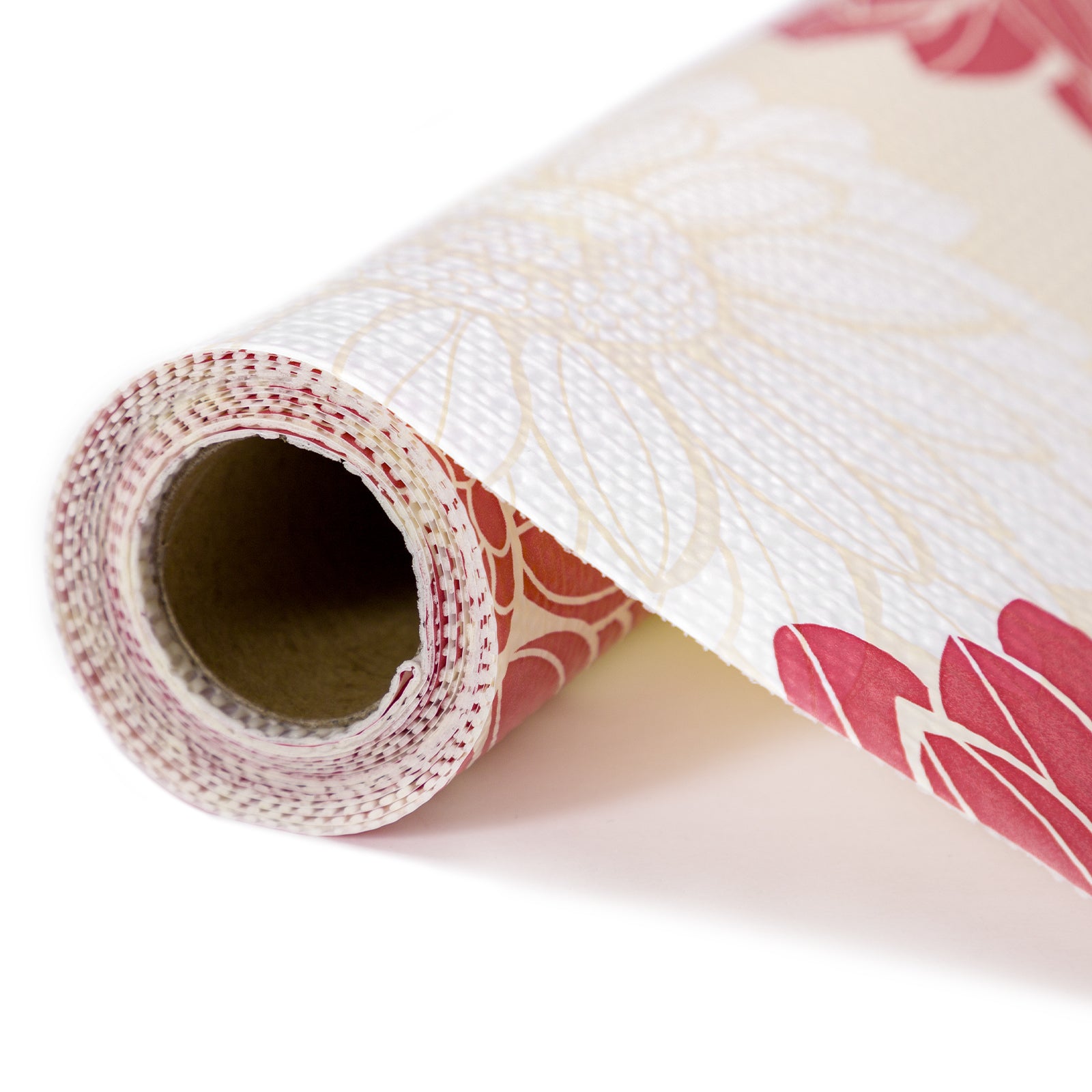 RAY STAR Grip Shelf Liner Non Adhesive, Easy Clean Kitchen Drawer, Cabinet, Cupboard Dresser Protector Cover（Pink beautiful flowers)