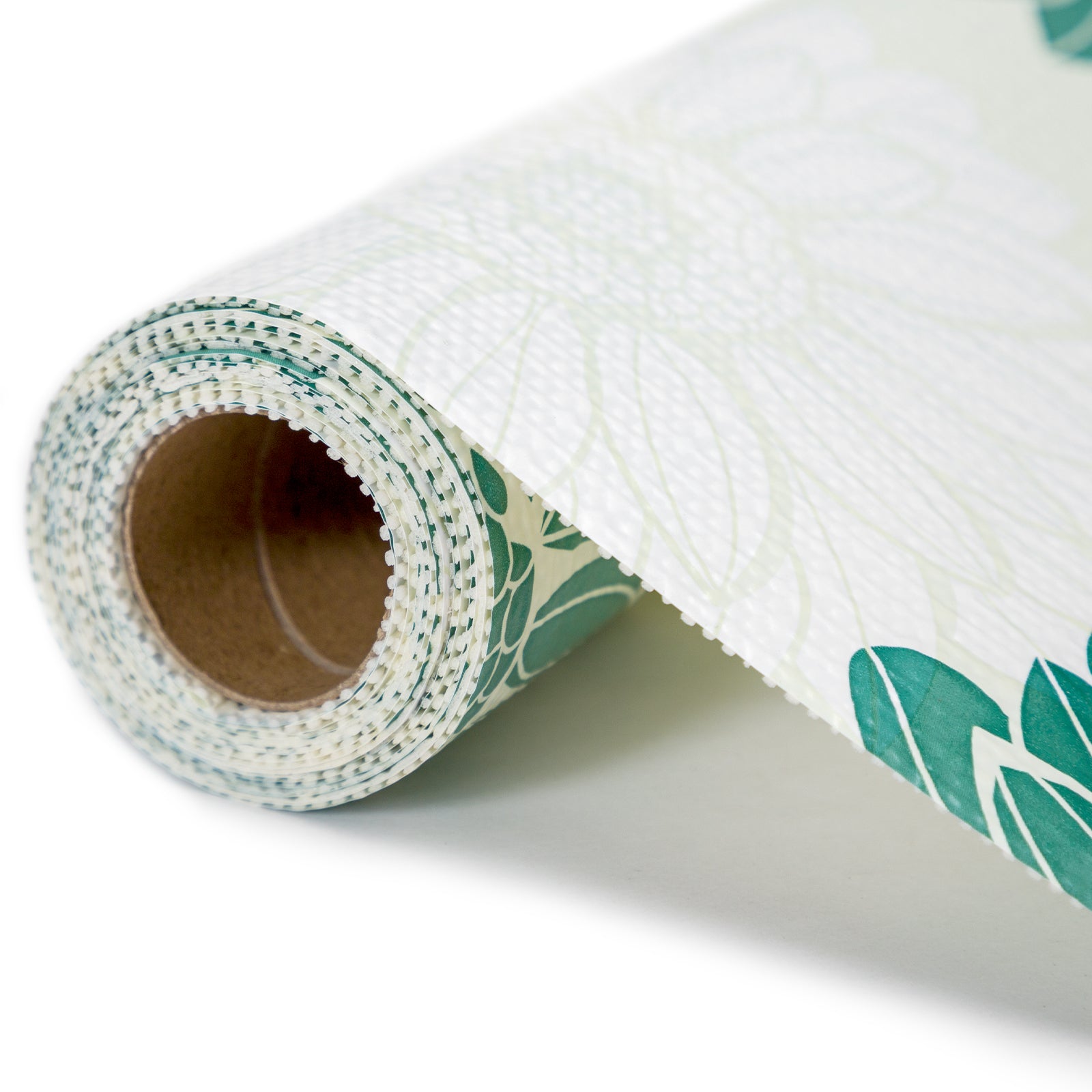 RAY STAR Grip Shelf Liner Non Adhesive, Easy Clean Kitchen Drawer, Cabinet, Cupboard Dresser Protector Cover（Green beautiful flowers)