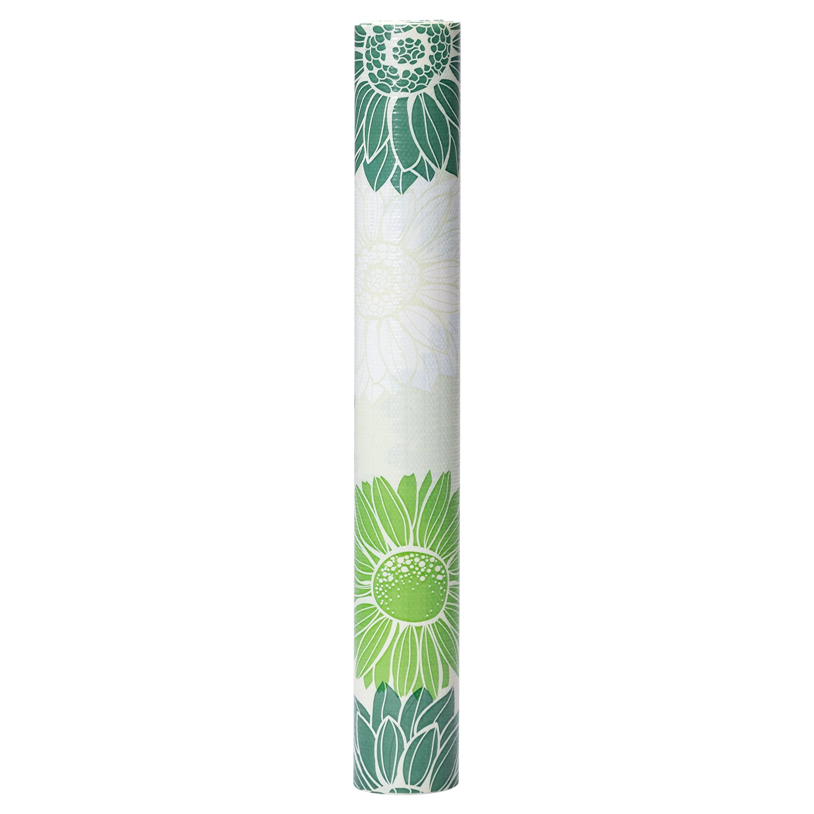 RAY STAR Grip Shelf Liner Non Adhesive, Easy Clean Kitchen Drawer, Cabinet, Cupboard Dresser Protector Cover（Green beautiful flowers)