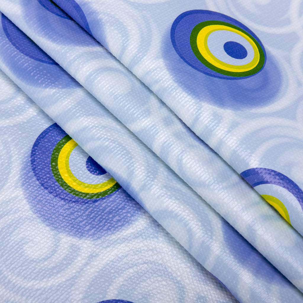 RAY STAR Grip Shelf Liner Non Adhesive, Easy Clean Kitchen Drawer, Cabinet, Cupboard Dresser Protector Cover（Blue circle)