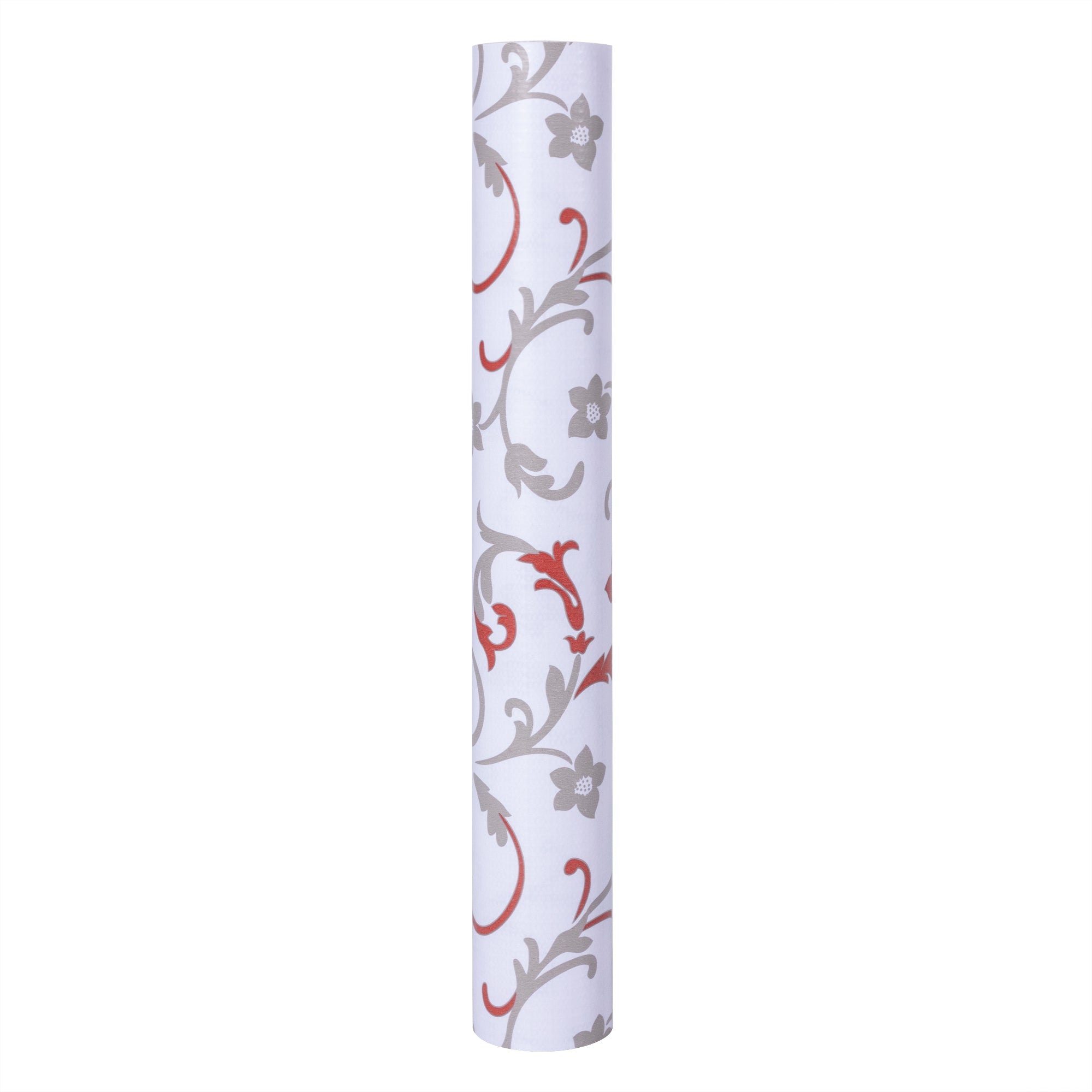 RAY STAR Grip Shelf Liner Non Adhesive, Easy Clean Kitchen Drawer, Cabinet, Cupboard Dresser Protector Cover（Red flower branches)
