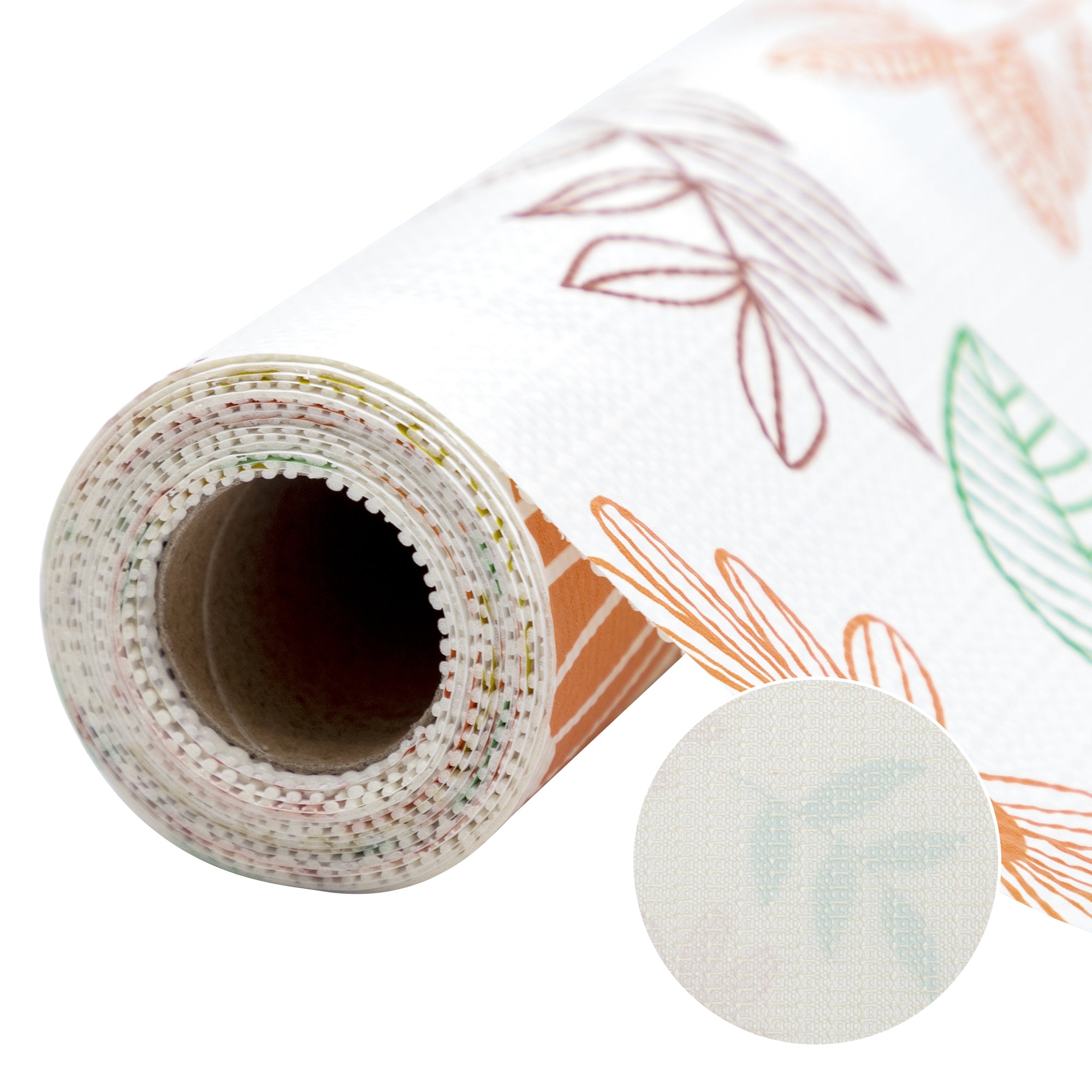 RAY STAR Blue Flora Design Grip Shelf Liner Non Adhesive, Strong Grip Bottom, Easy Clean Kitchen Drawer, Cabinet, Cupboard Dresser Protector Cover, Non Slip (Colorful Small Flowers)