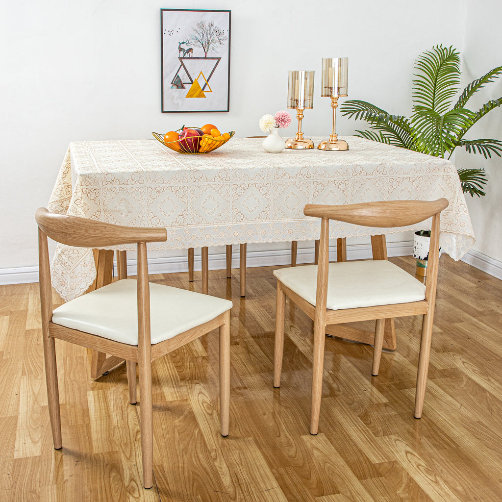 Ray Star Golden lace Tablecloth Oilcloth Waterproof holiday