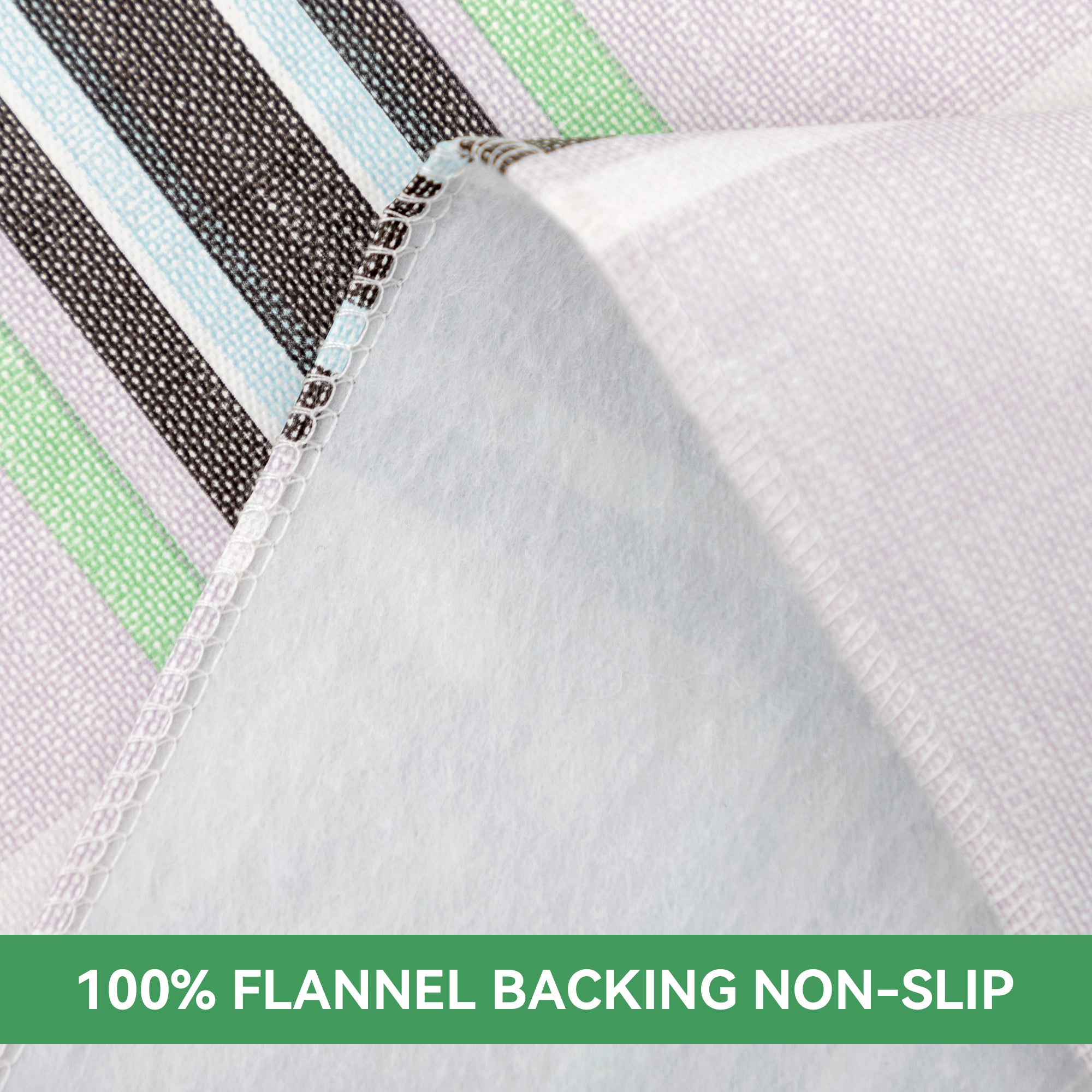 Classic Multi-color Green grid Tablecloth Vinyl Surface with Flannel Backing Oilcloth Waterproof holiday