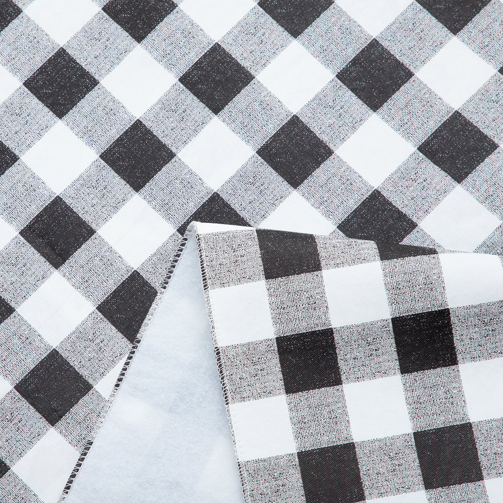 RAY STAR Black Tablecloth With Flannel Backing Round and Rectangle