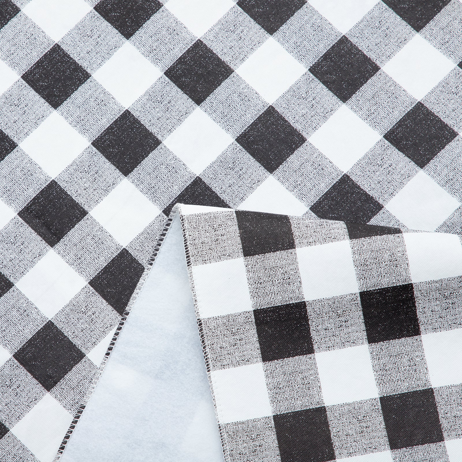 RAY STAR Black Tablecloth With Flannel Backing Round and Rectangle