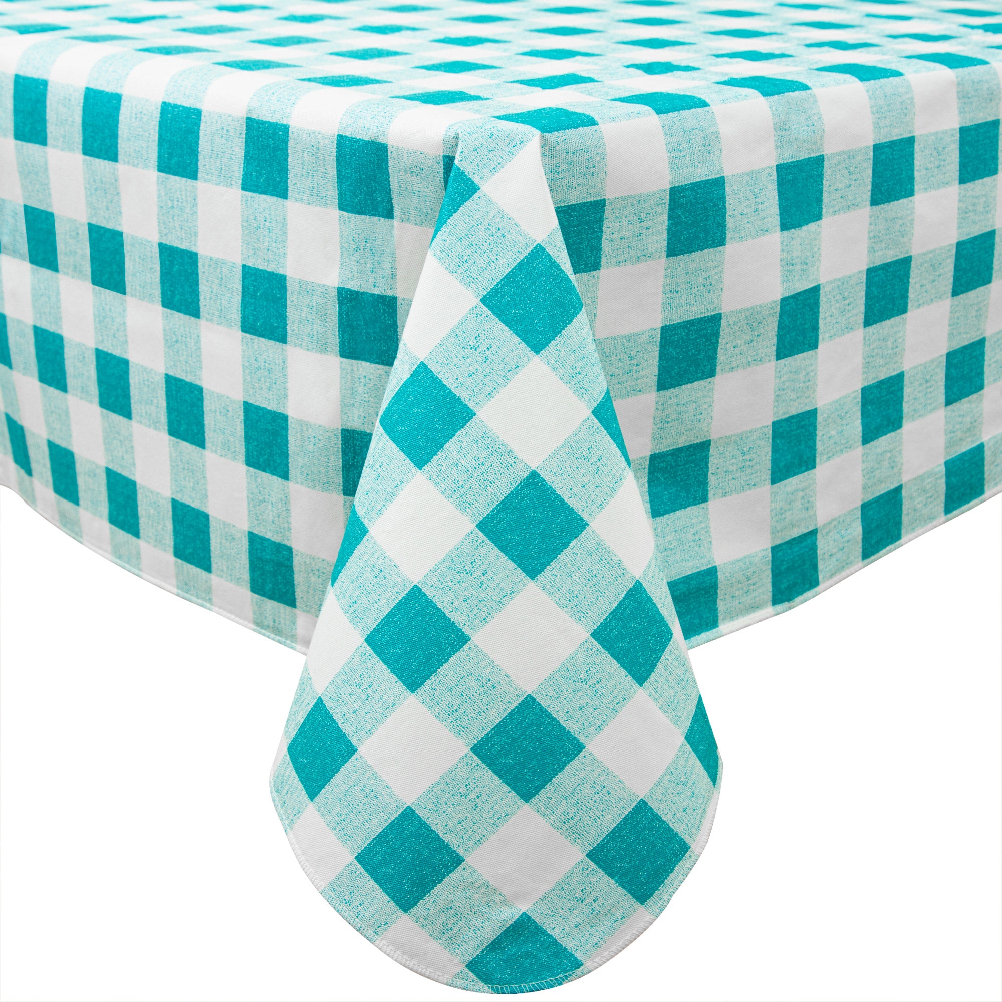 RAY STAR Green Tablecloth With Flannel Backing Round and Rectangle