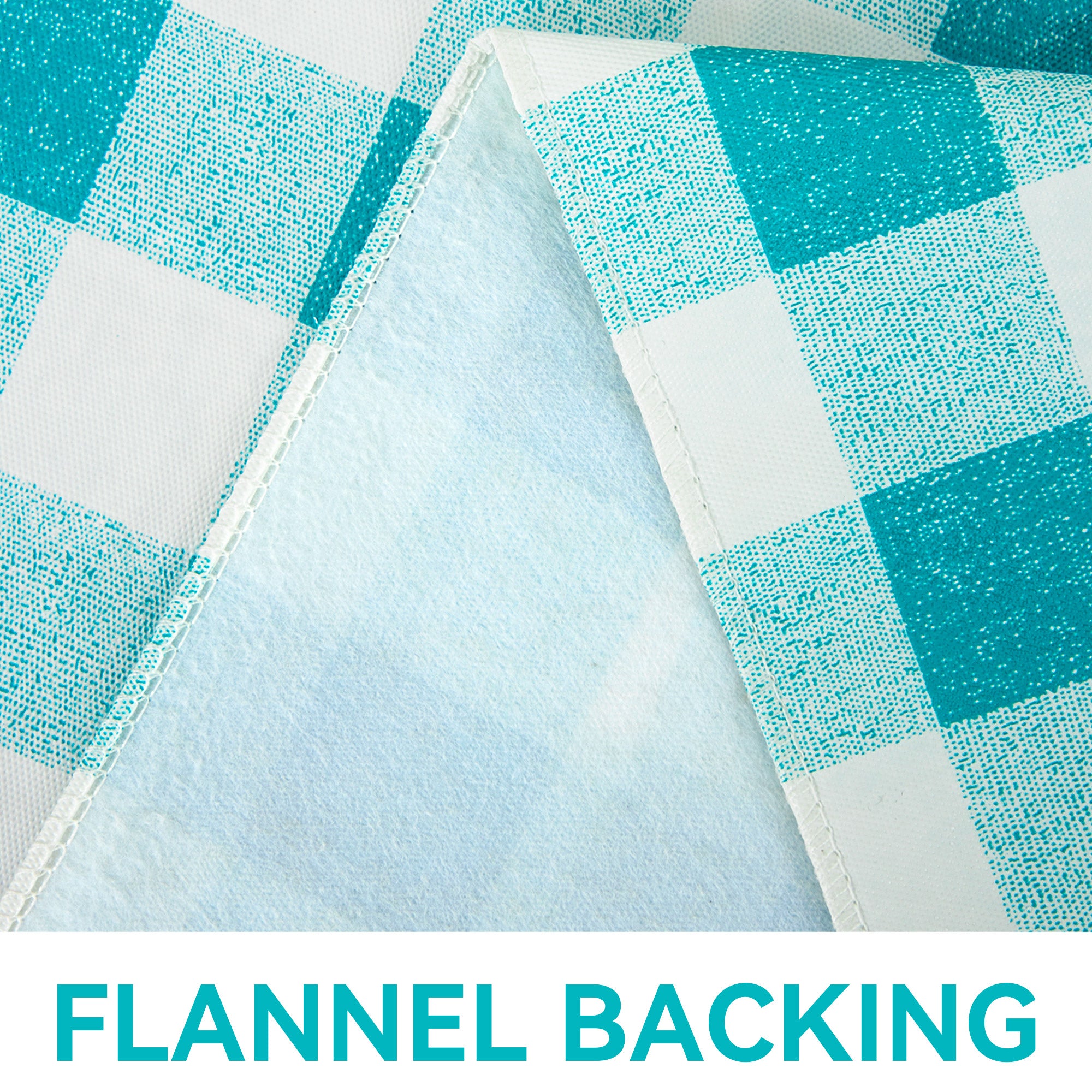 RAY STAR Green Tablecloth With Flannel Backing Round and Rectangle