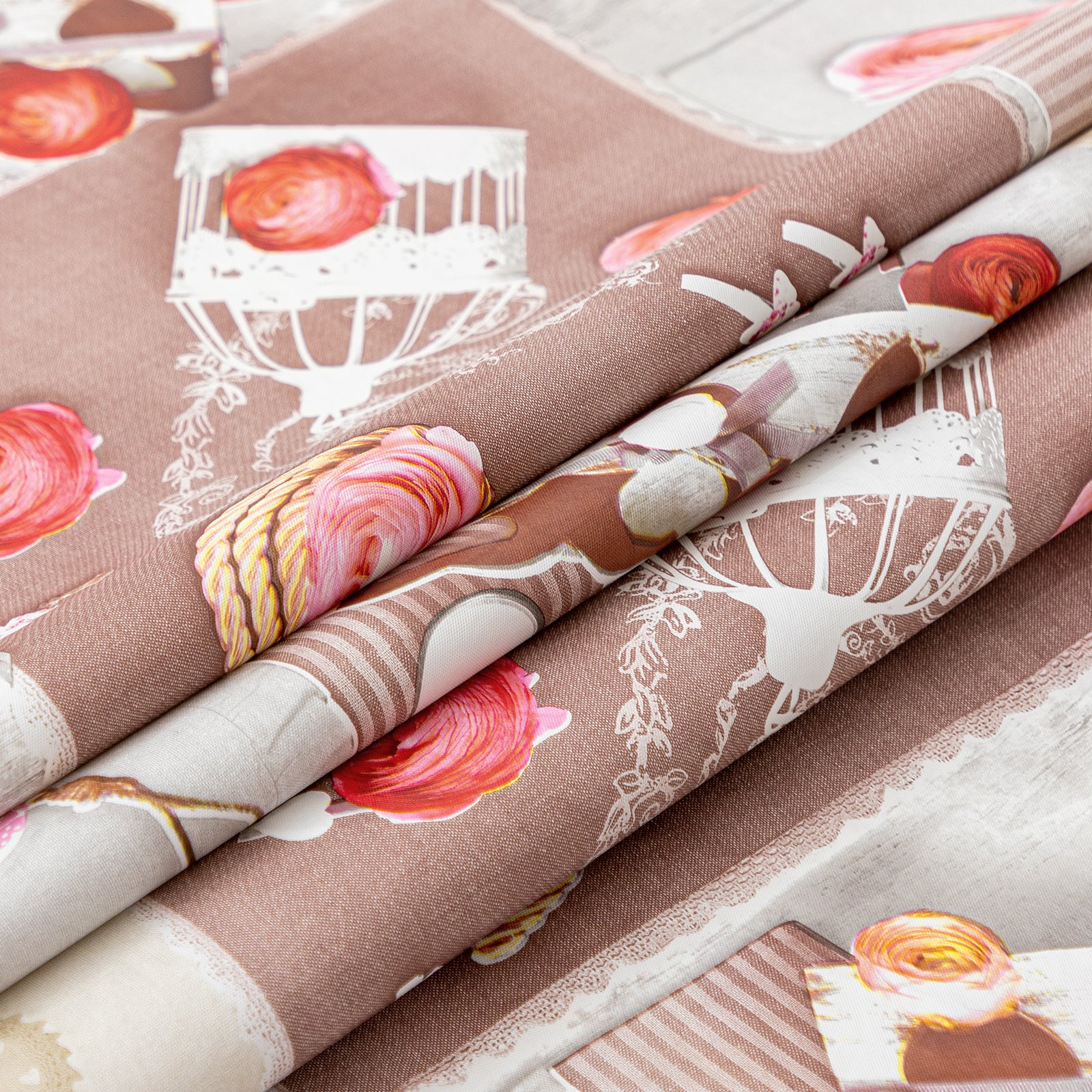 RAY STAR Valentine's Day special Pink and Colorful Tablecloth With Flannel Backing Round and Rectangle