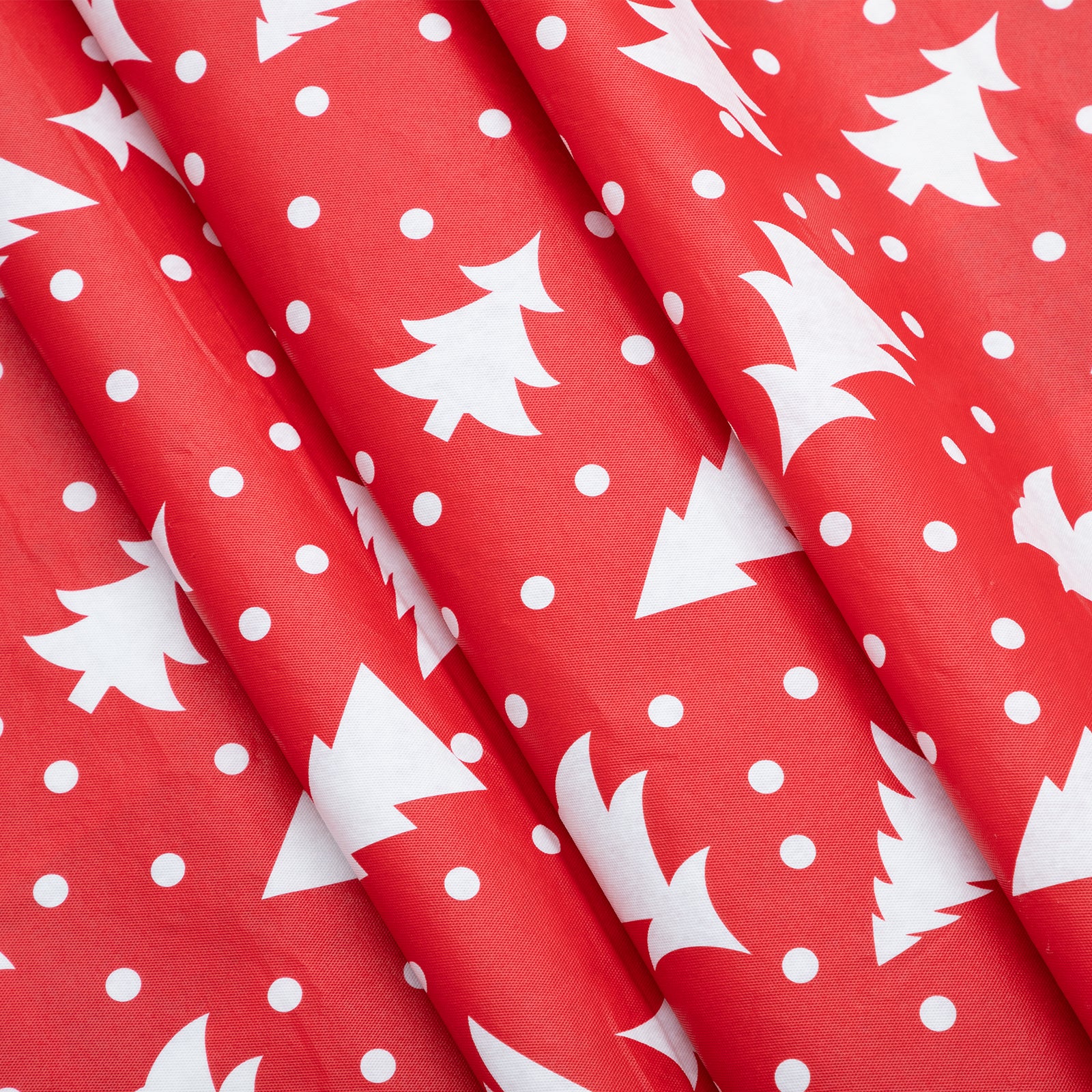 Christmas Red Tablecloth Vinyl Surface with Flannel Backing Oilcloth Waterproof holiday